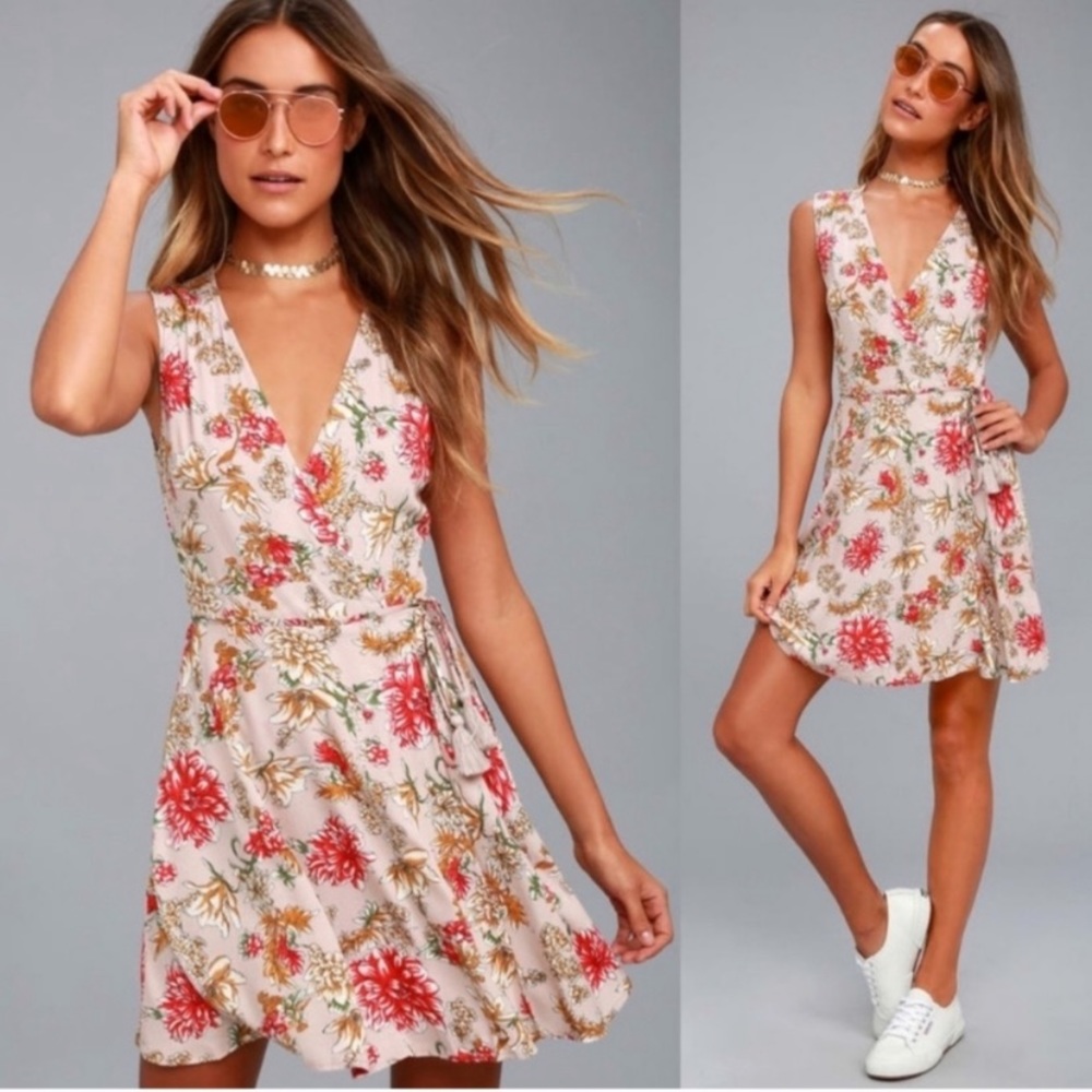 Lulu’s Women’s Best in Bloom Summer Wrap Dress